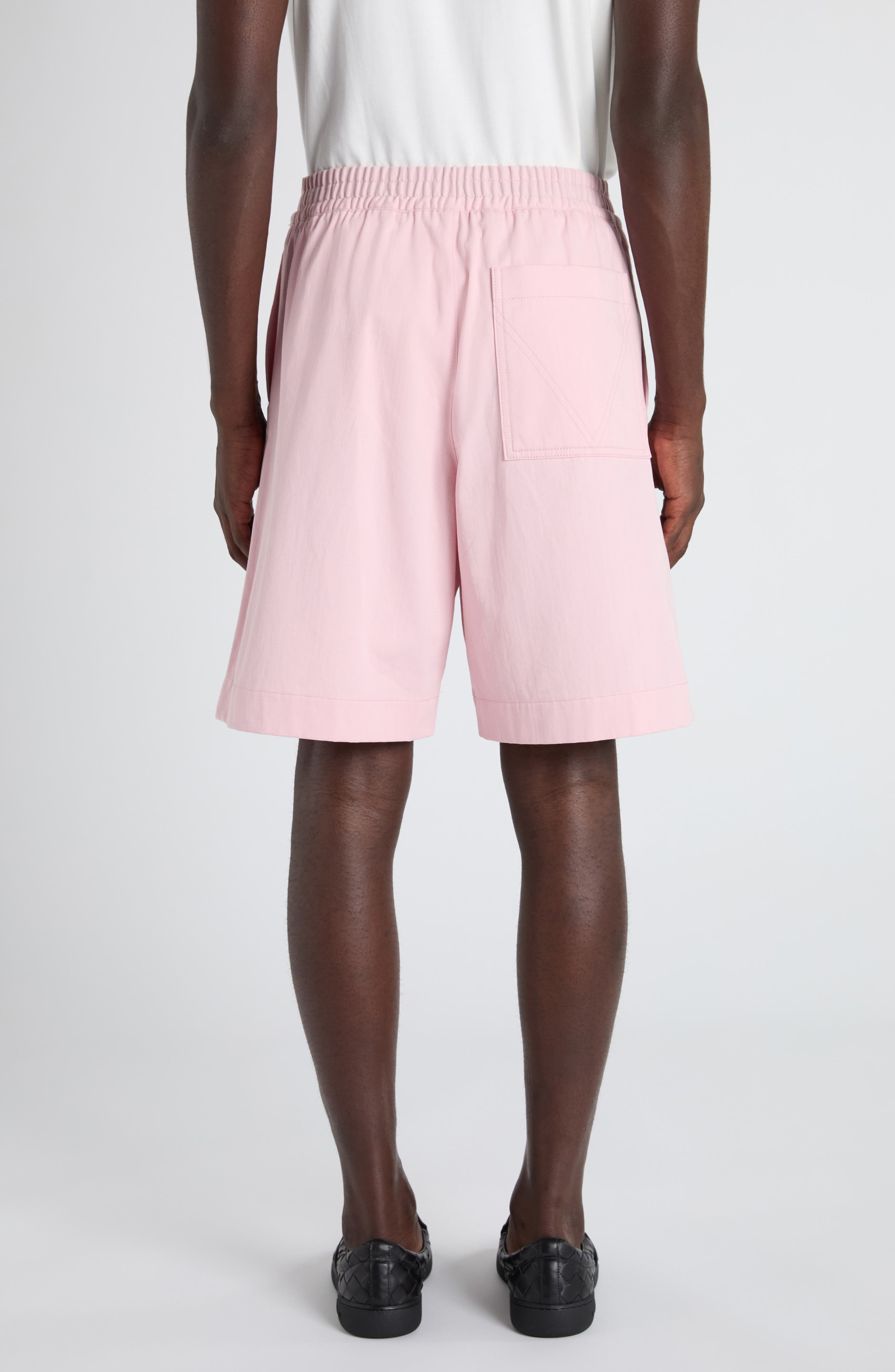 Bottega Veneta Cotton Twill Shorts in Camelia at Nordstrom - 3