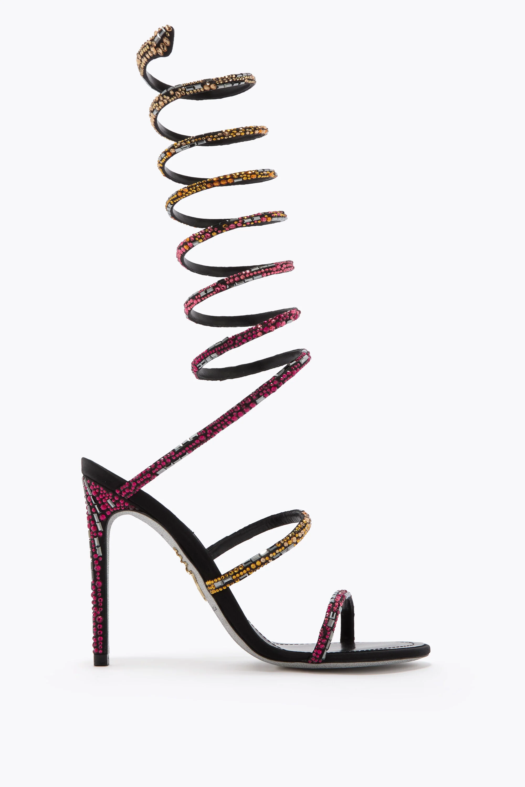 SUPER CLEO BLACK SANDAL WITH SWAROVSKI CRYSTALS 105 - 1