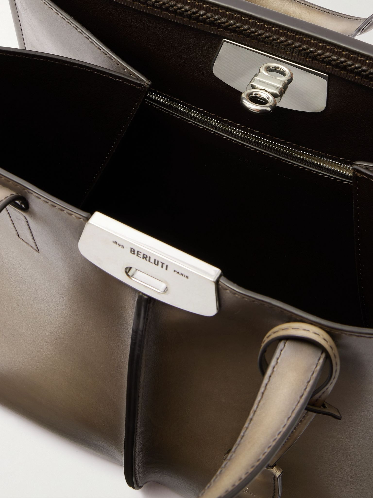 Luti 38 Venezia Leather Tote Brown - 5