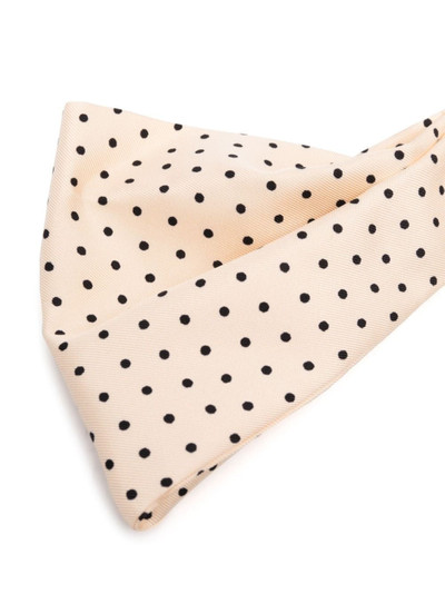 Etro polka-dot print silk bow tie outlook