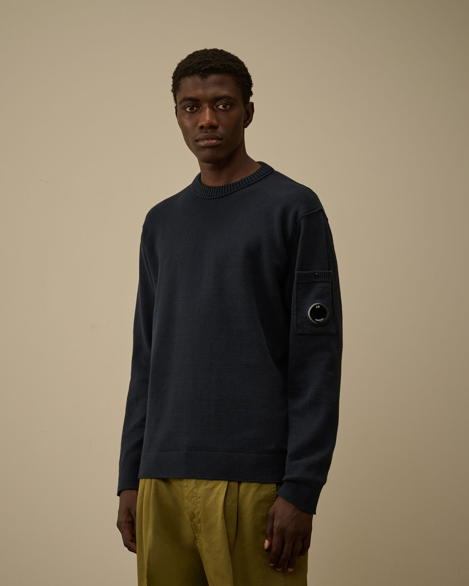 Soft Cotton Stretch Crewneck Sweater - 3