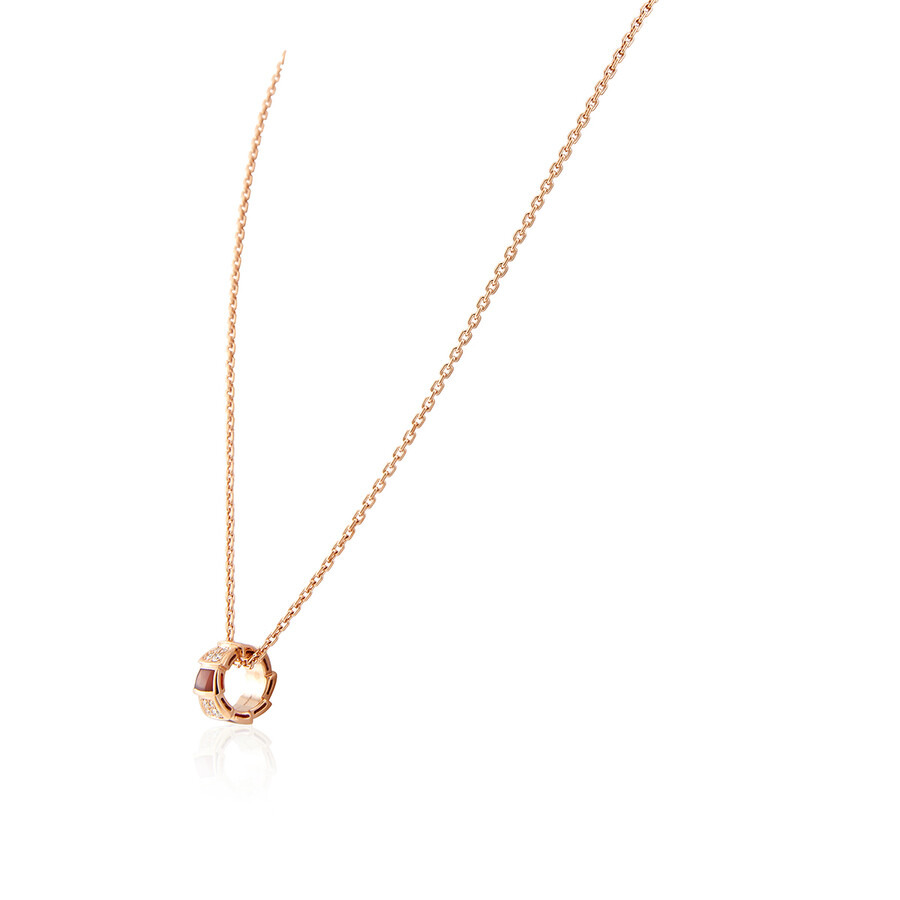 Bvlgari Serpenti Viper 18kt Rose Gold Diamond Necklace - 3