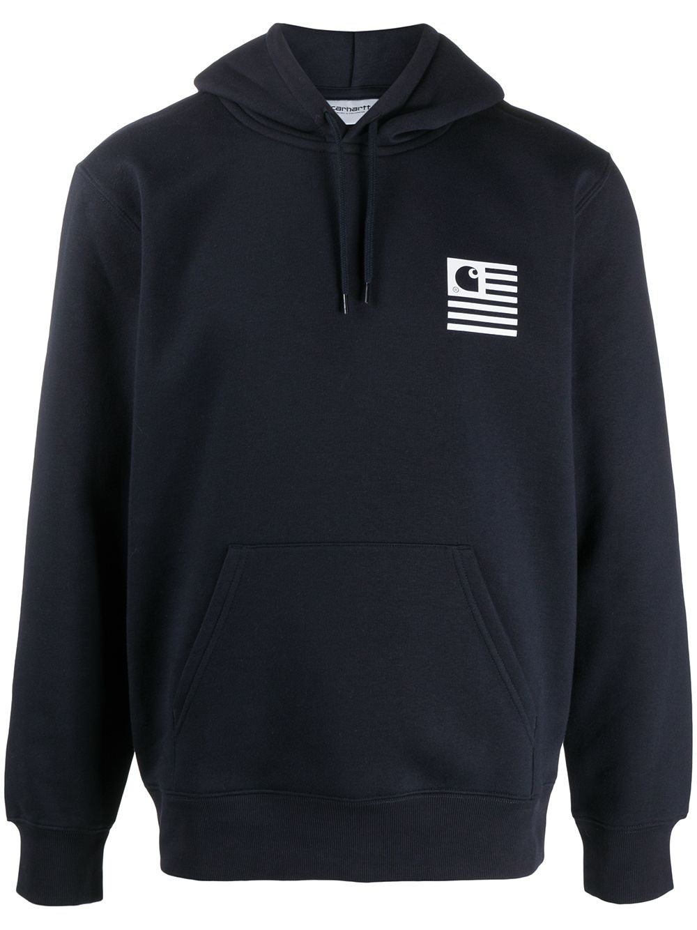 logo-print hoodie - 1