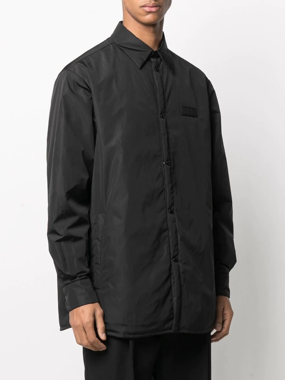 VLTN tag shirt jacket - 3