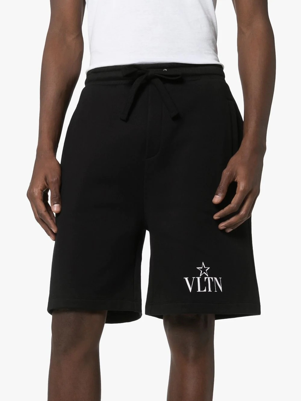 VLTNSTAR logo-print cotton-blend track shorts - 3