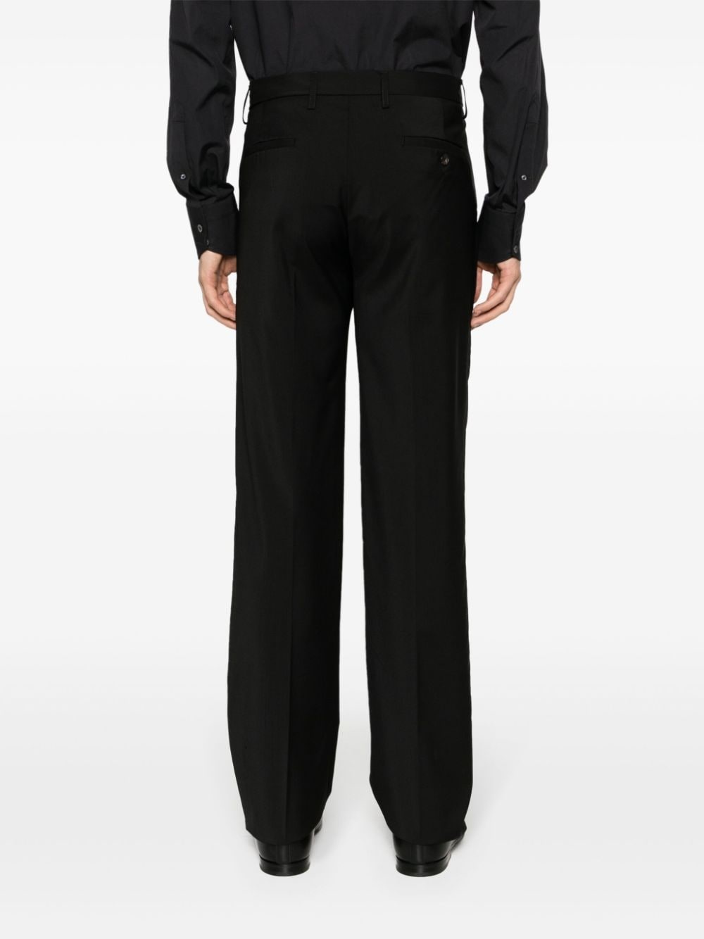 virgin wool tailored trousers - 4