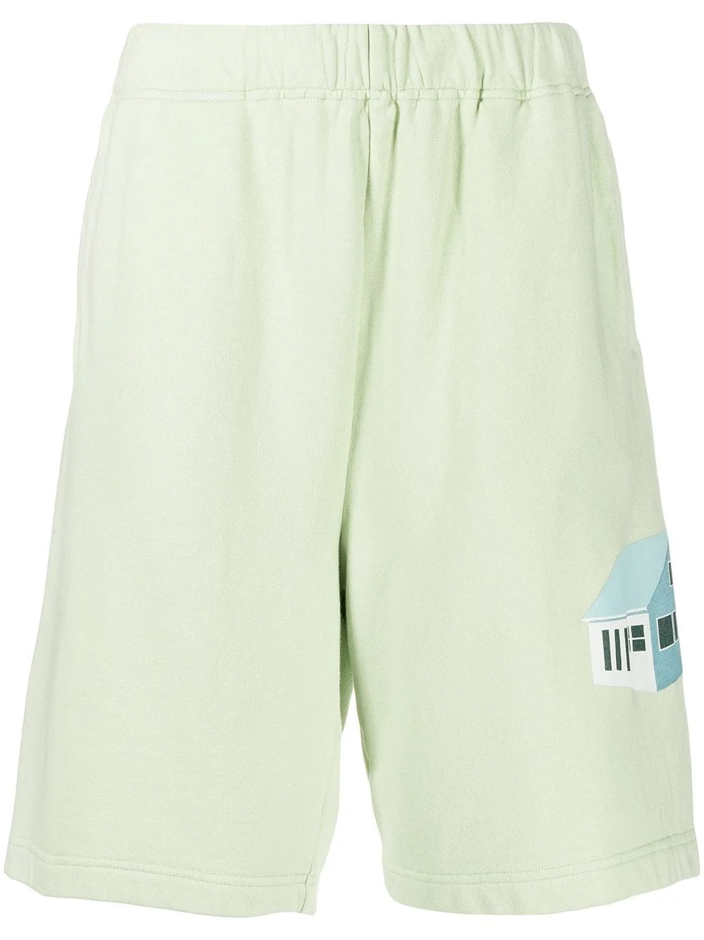 house print wide-leg shorts - 1