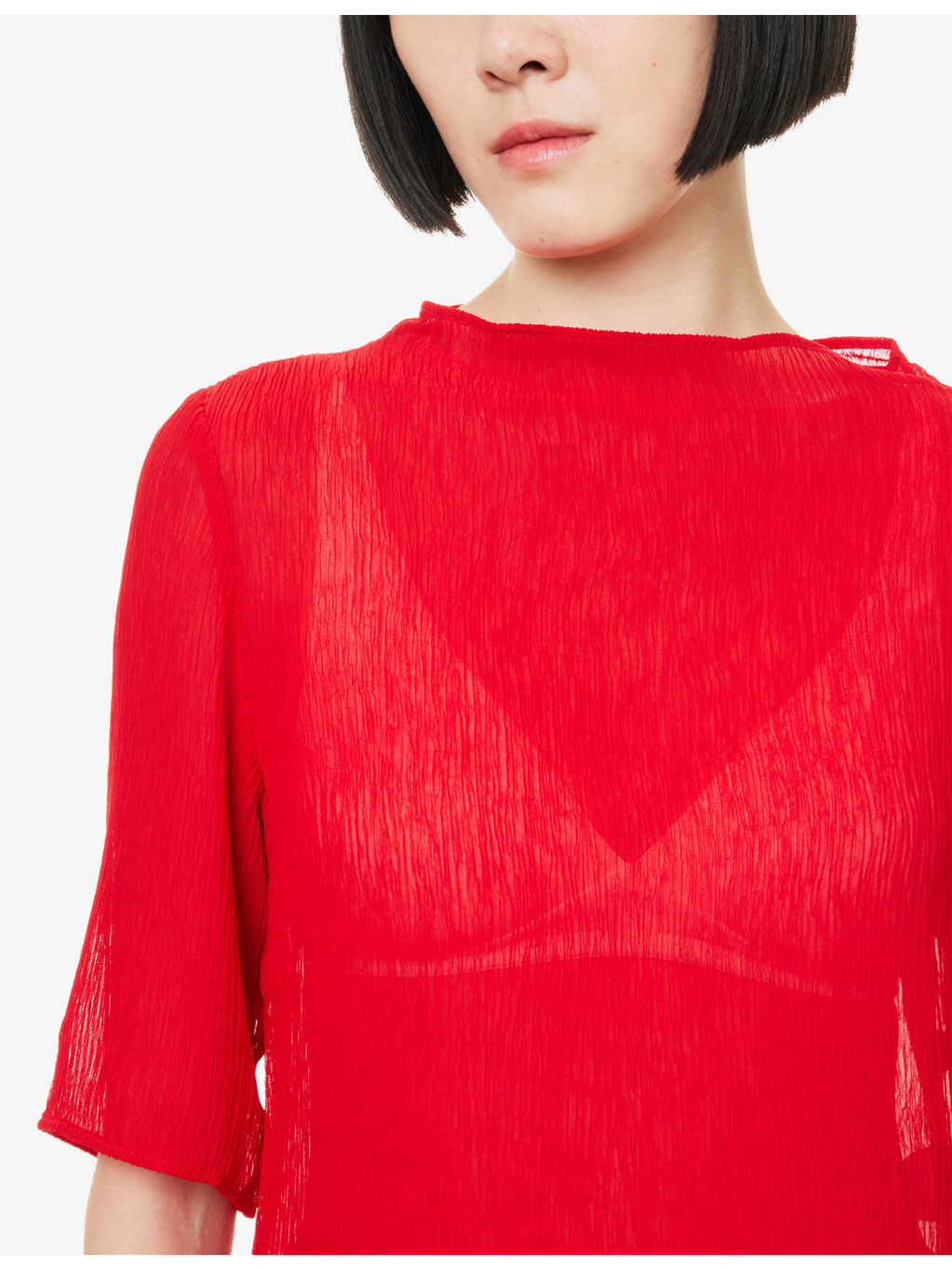 Samiller Short-Sleeves Woven Top - 5