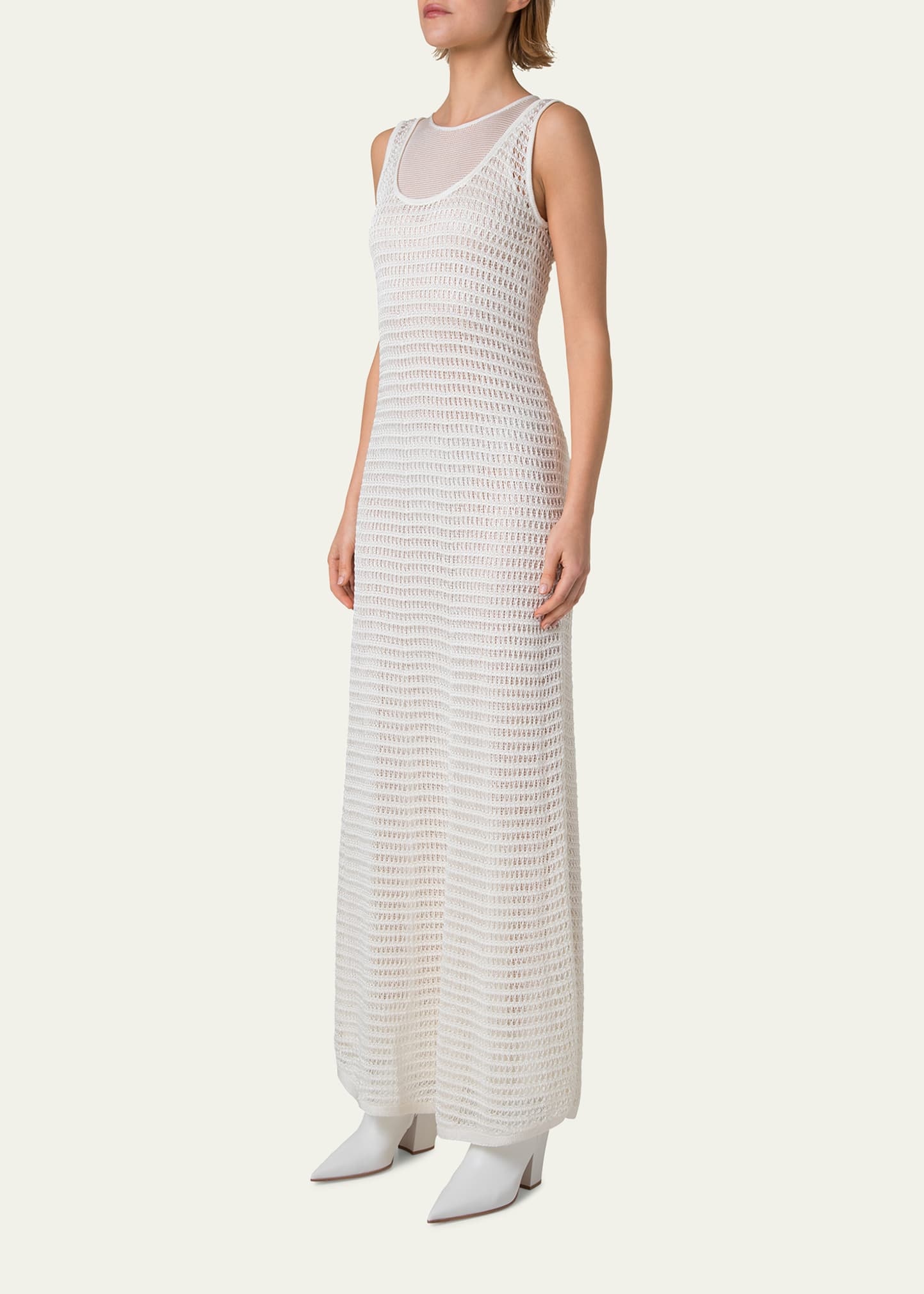 Crochet & Knit Layered Maxi Dress - 4