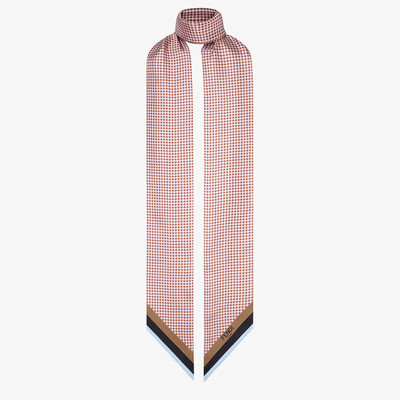 FENDI Pink silk check bandeau outlook