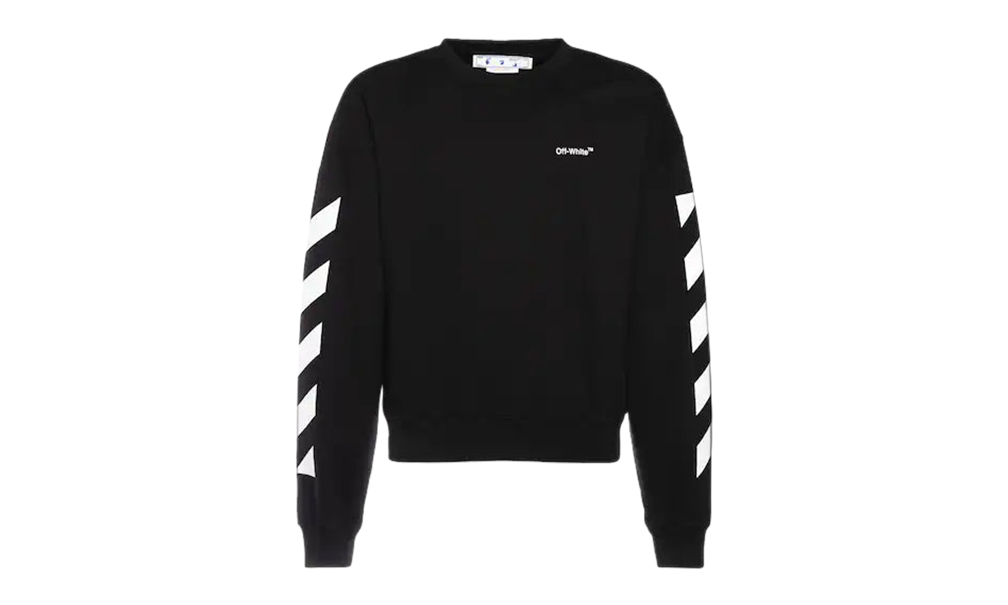 Diagonal Helvetica Oversized Sweatshirt - 1