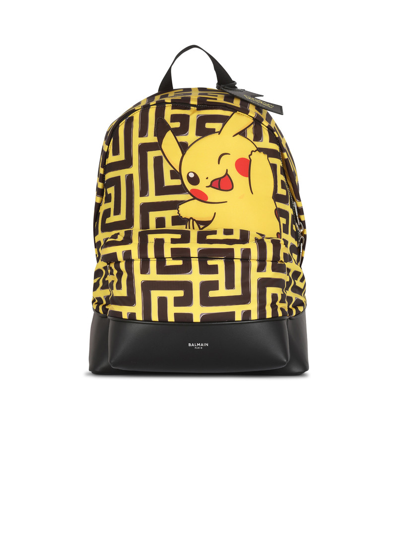 Unisex - Nylon and leather backpack 1