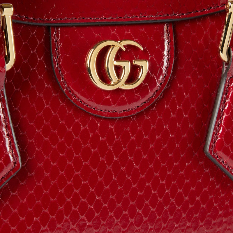 Gucci Diana mini python tote bag 3