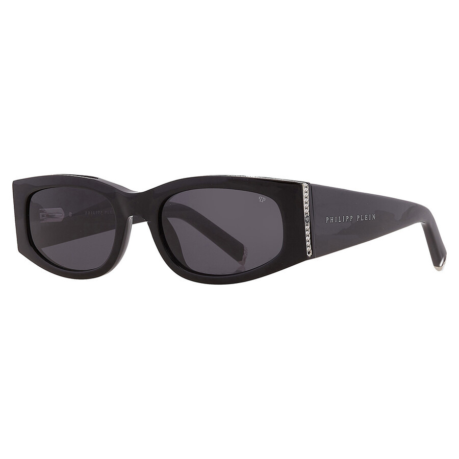 Philipp Plein Grey Oval Ladies Sunglasses SPP025S 0700 55 - 3