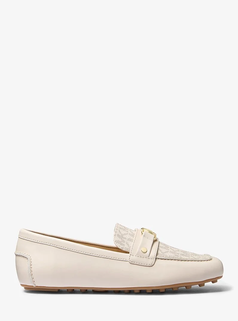 Mandy Leather and Signature Logo Moccasin Loafer - 1