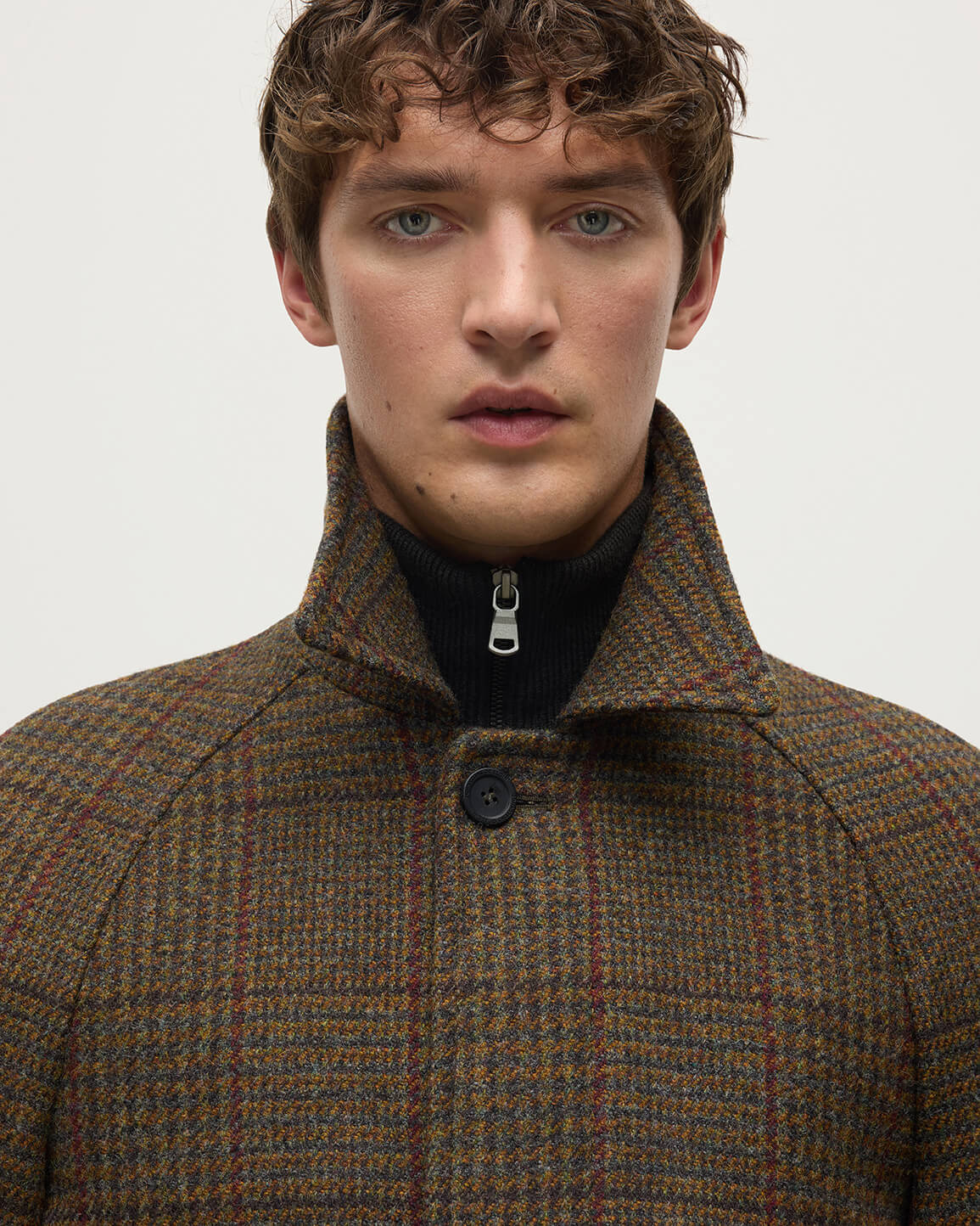 'The Balmacaan' Coat | Moorland Glen Urquhart Check - 5