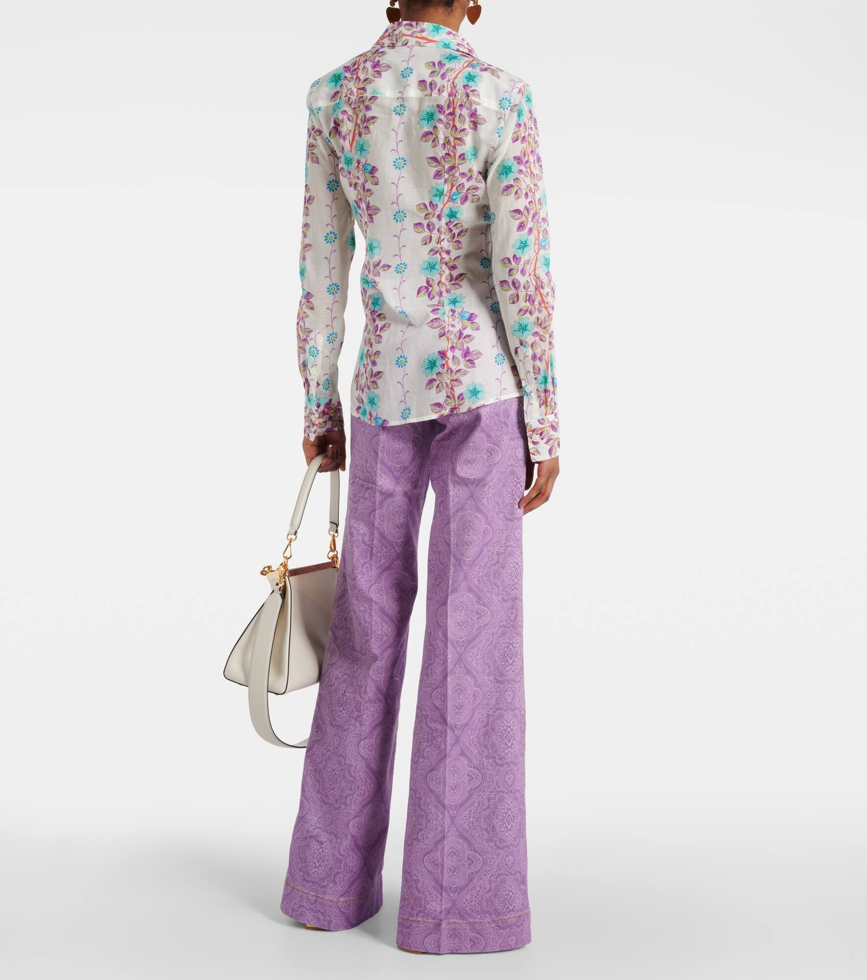 Floral cotton shirt - 3