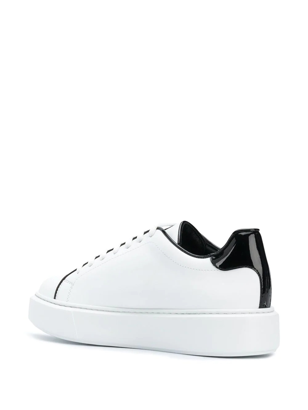 Hexagon plaque low-top sneakers - 3