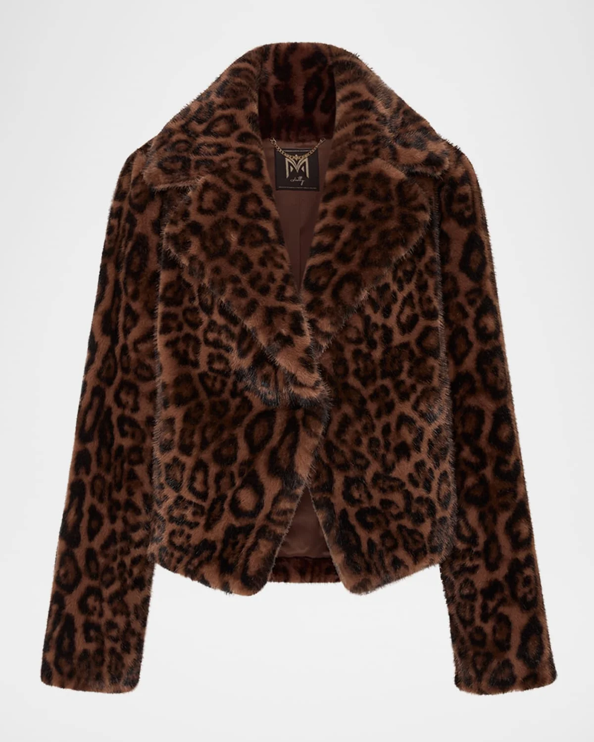 Arya Leopard-Print Faux Fur Jacket - 1