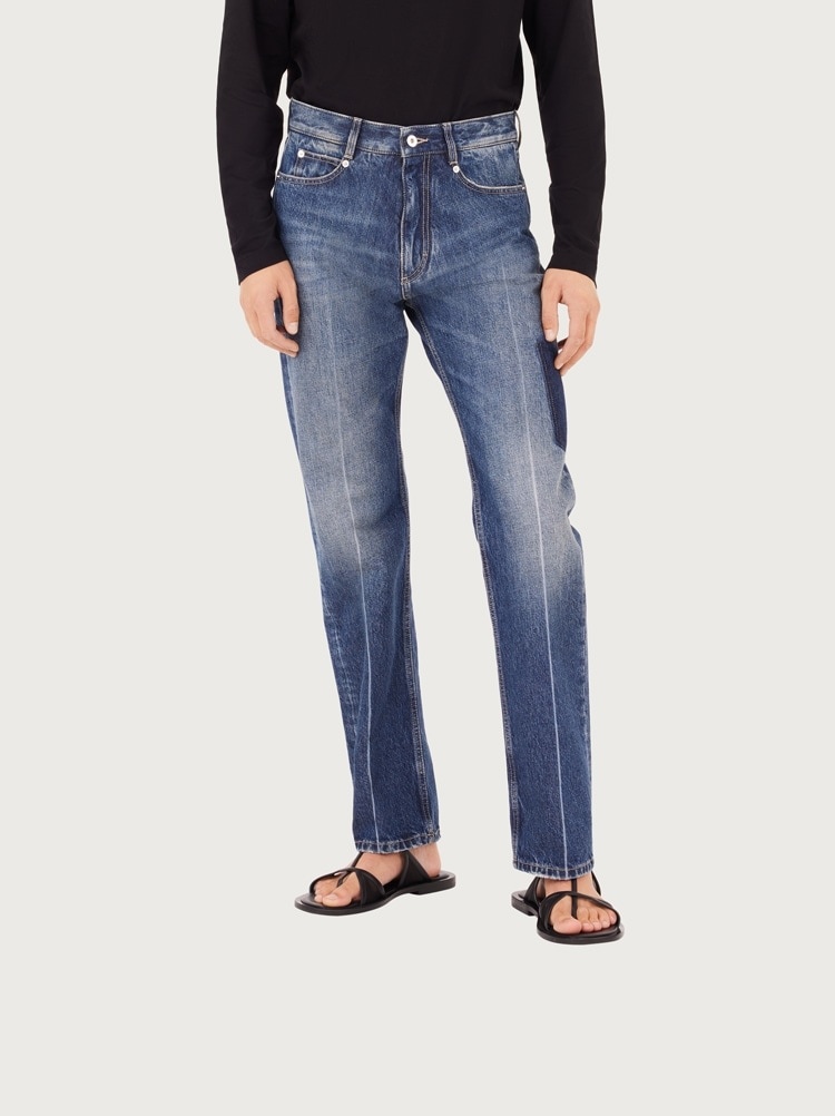 WASHED DENIM TROUSER - 2