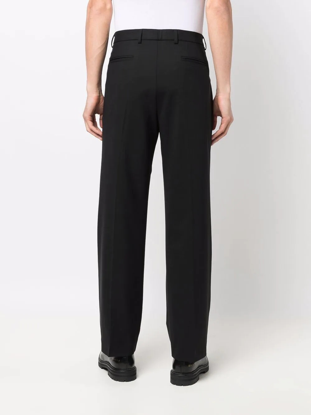 straight-leg tailored trousers - 4