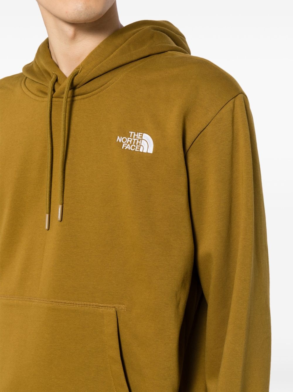 logo-embroidered drawstring hoodie - 5