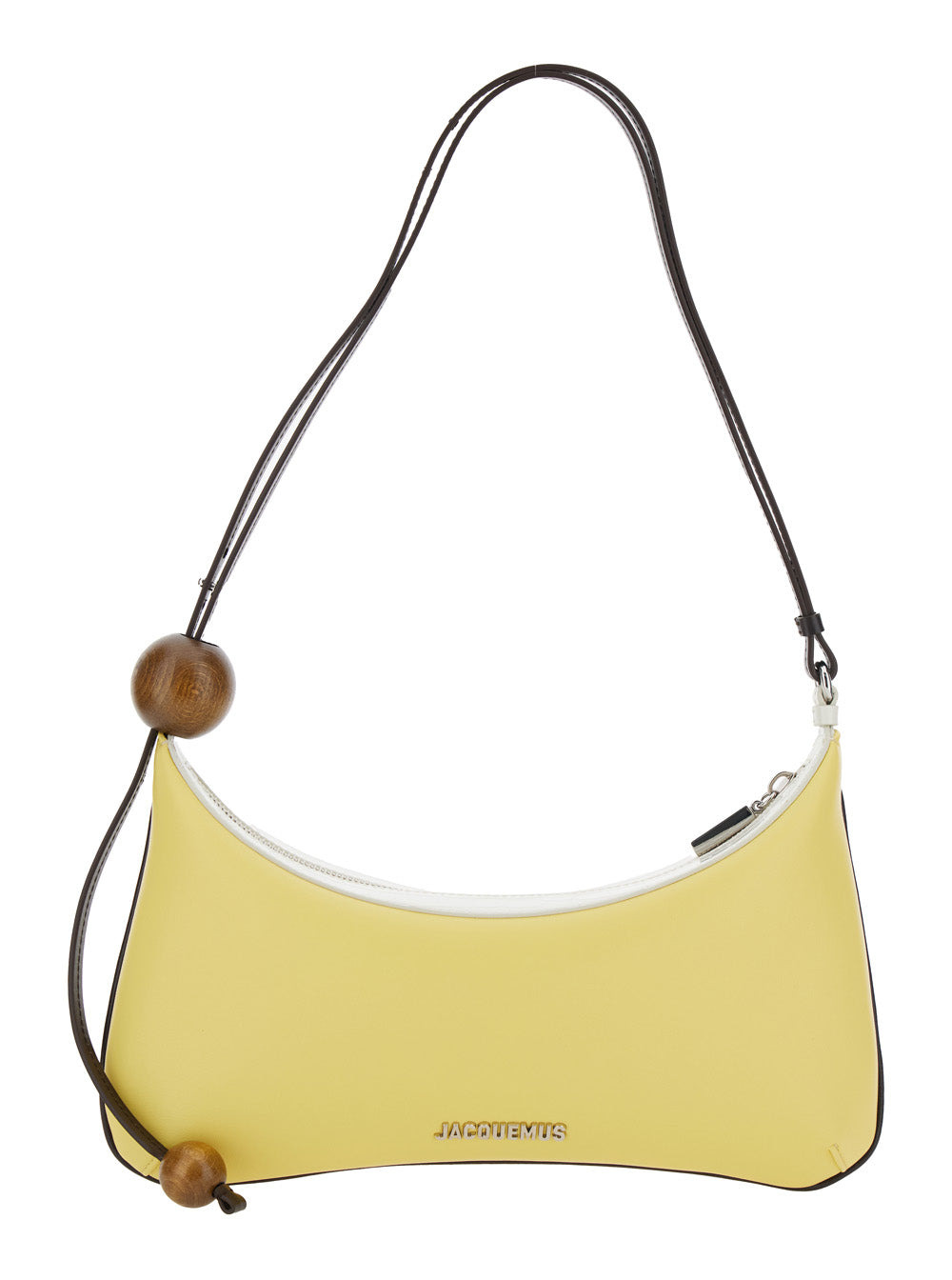 Jacquemus Women 'Le Grand Bisou Perle' Yellow Shoulder Bag With Adjustable Shoulder Strap And Front  - 1