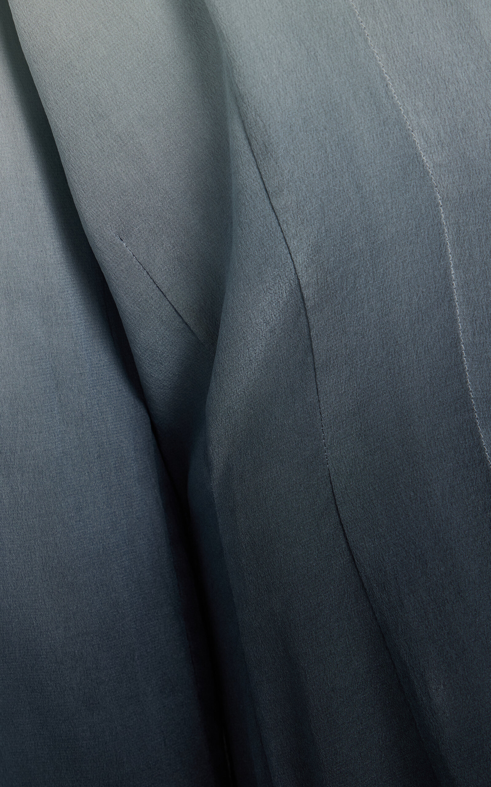 Exclusive Dip-Dyed Silk Shirt blue - 6