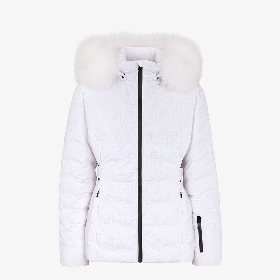 White tech fabric down jacket - 4