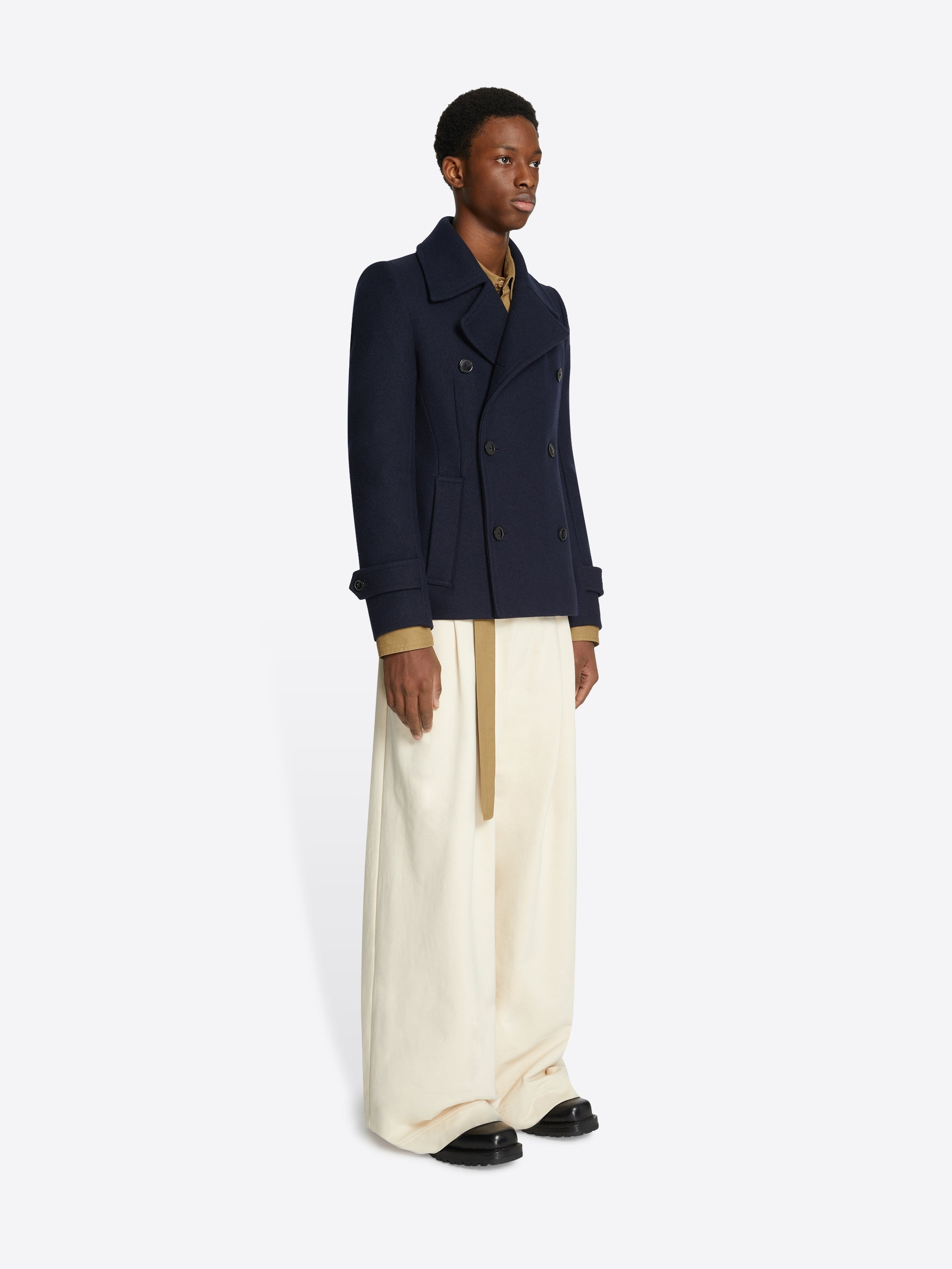 WOOL PEACOAT - 3