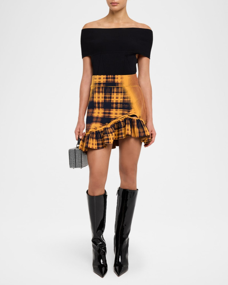 PH5 Garlen Wavy Asymmetric Mini Skirt outlook