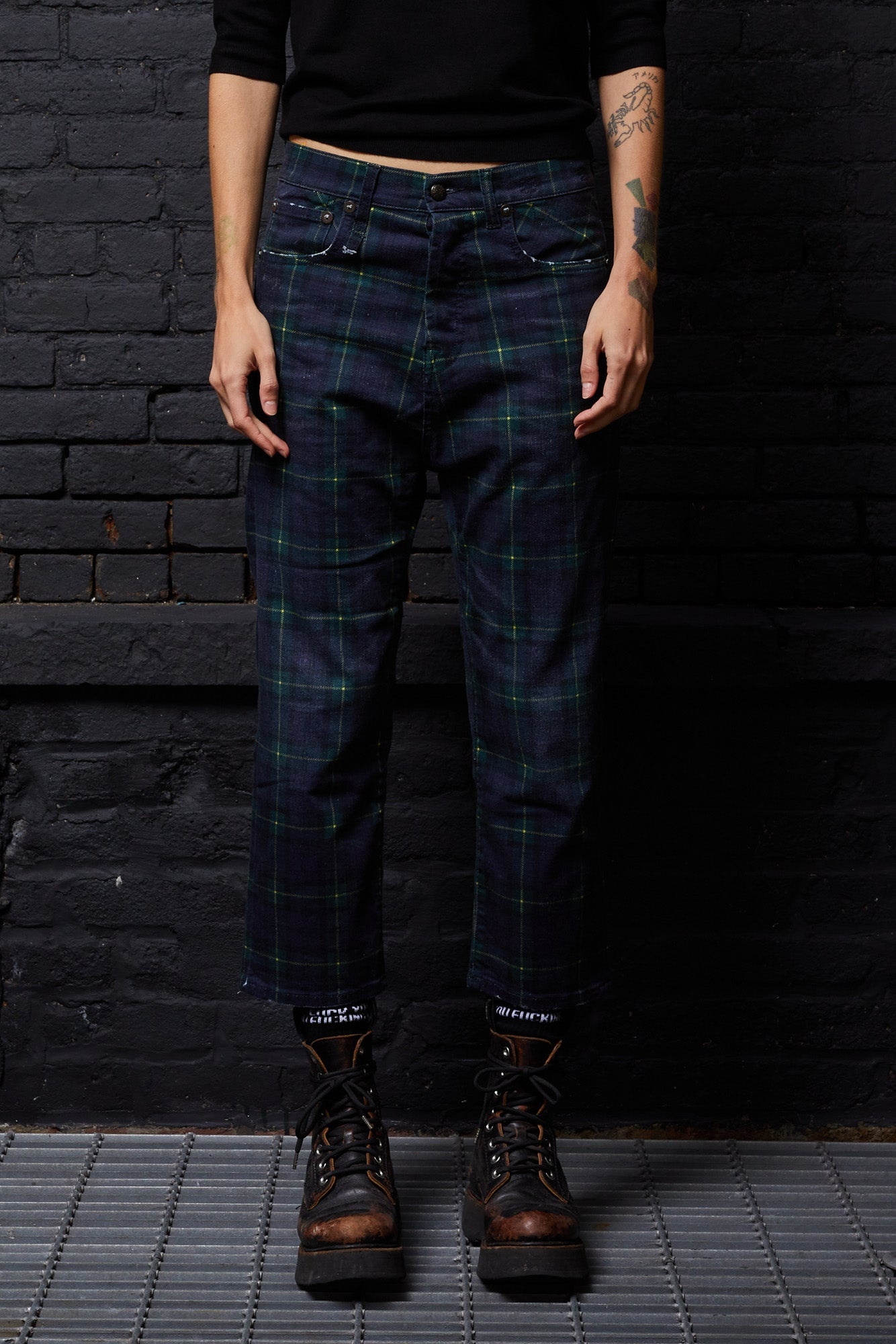 TAILORED DROP - PRINTED TARTAN - 1