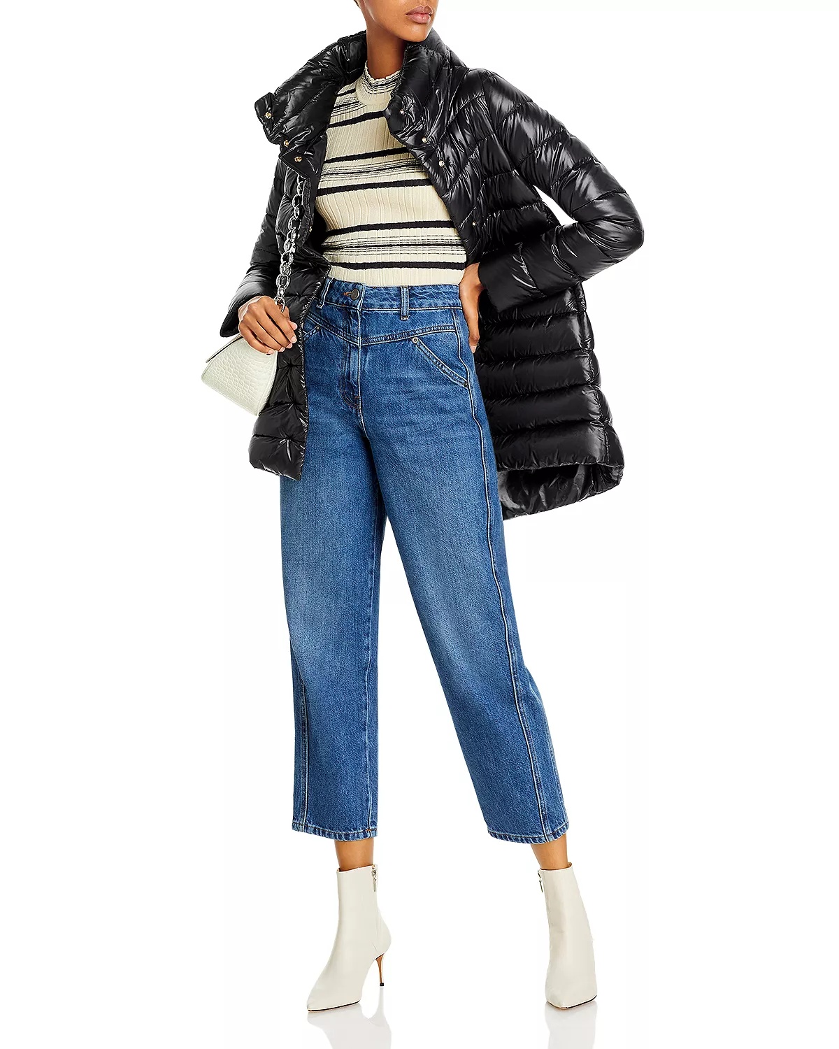 Amelia Stand Collar Down Coat - 7