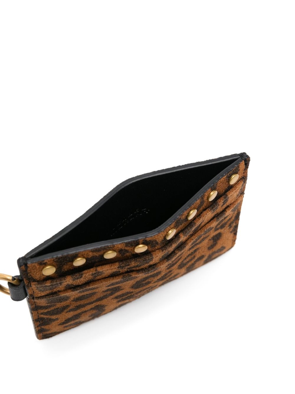 leopard-print card holder - 3