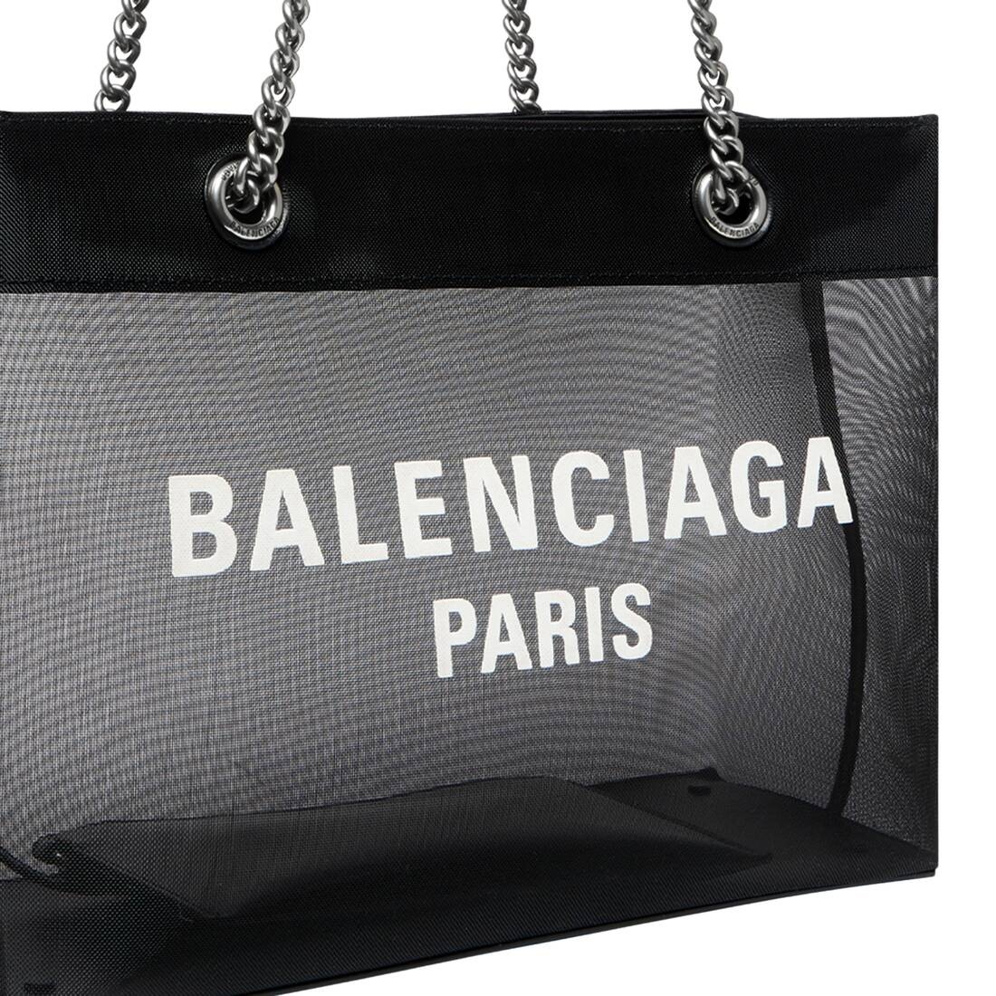 BALENCIAGA Duty Free Medium Tote Bag in Black | REVERSIBLE
