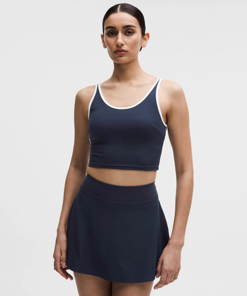 Scoop-Neck Cutout Tennis Tank Top *Medium Support, B/C Cup 1