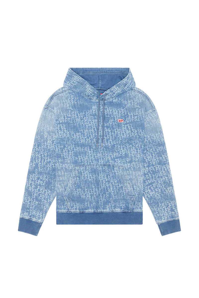 D-UM-RIB TRACK DENIM HOODIE 1