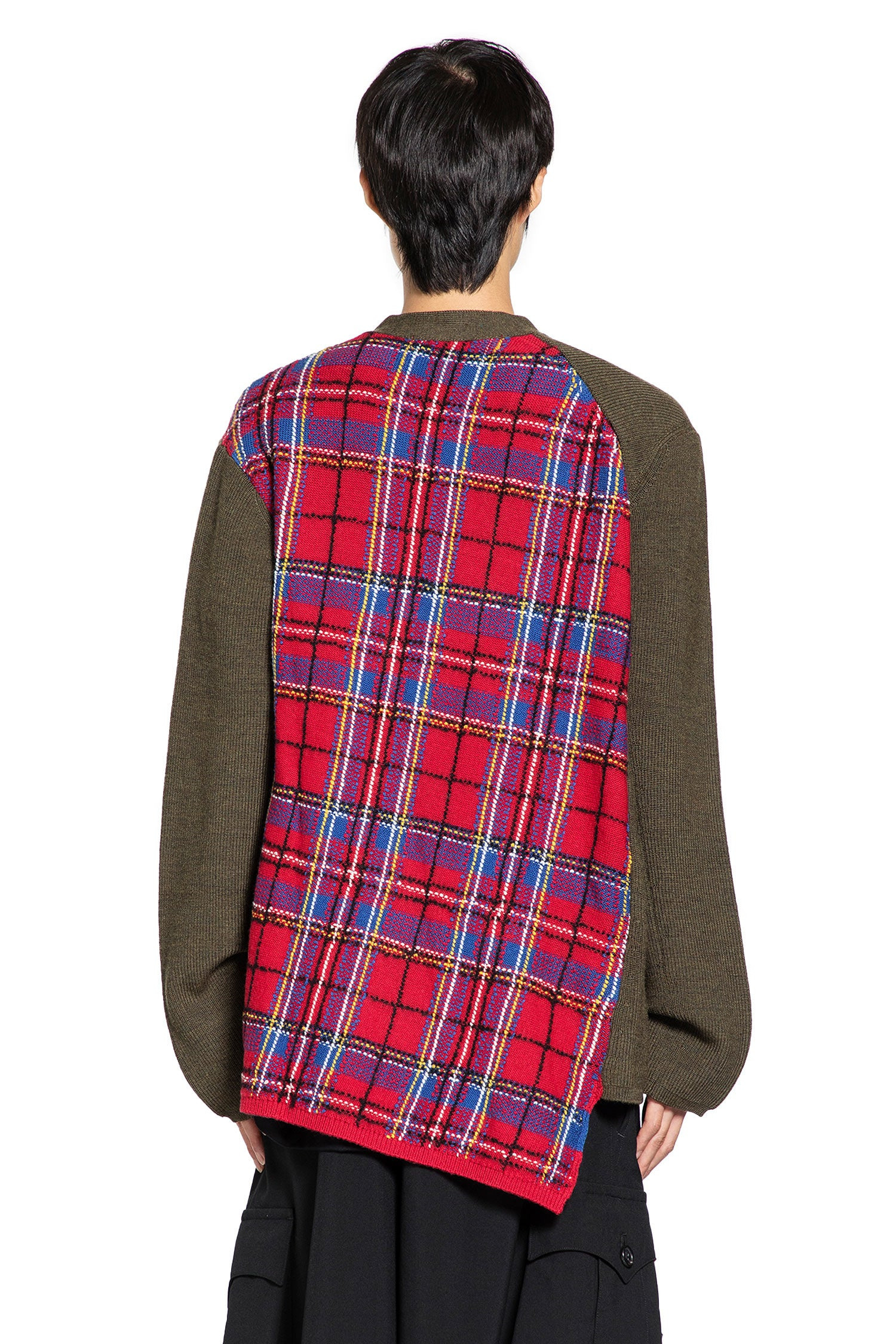 Asymmetric Paneled Sweater - 3