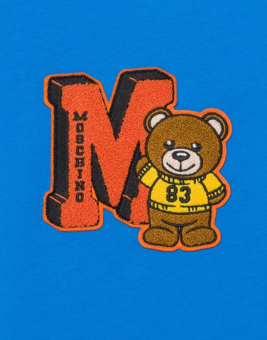 VARSITY TEDDY BEAR ORGANIC JERSEY T-SHIRT - 4