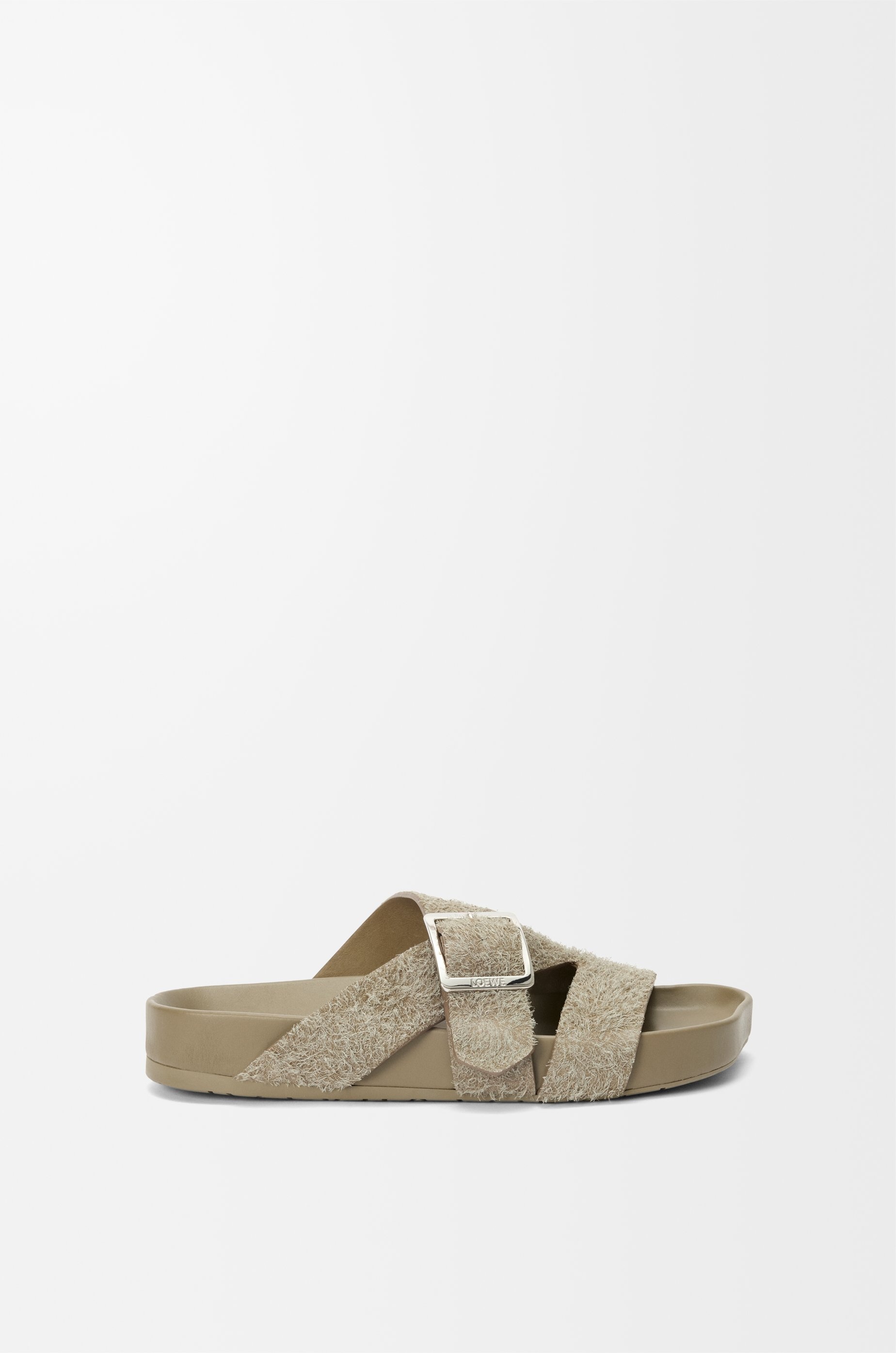 Ease Buckle slide in brushed suede - 1