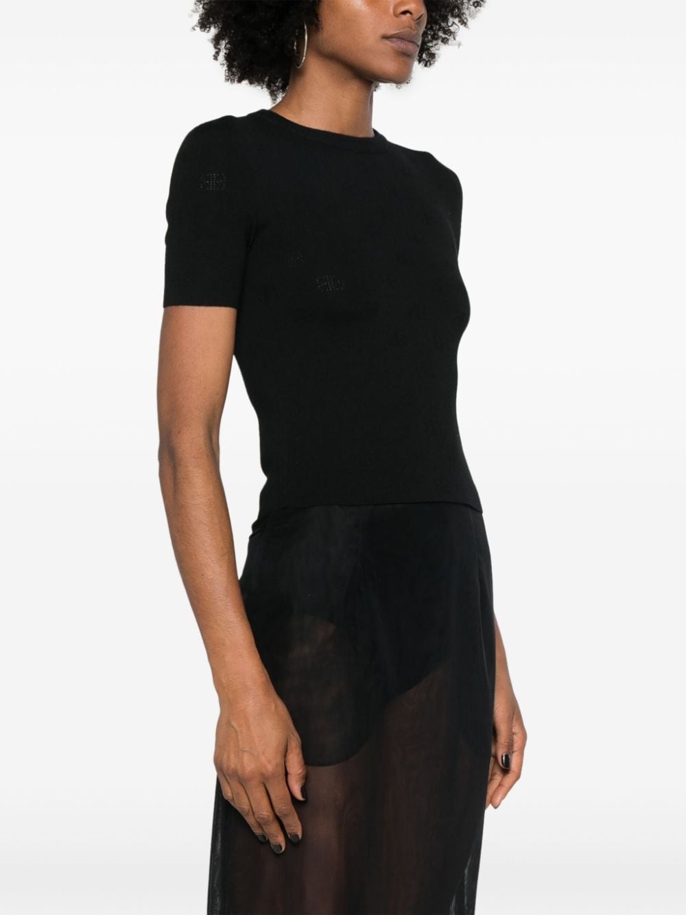 BB pointelle-knit T-shirt - 3