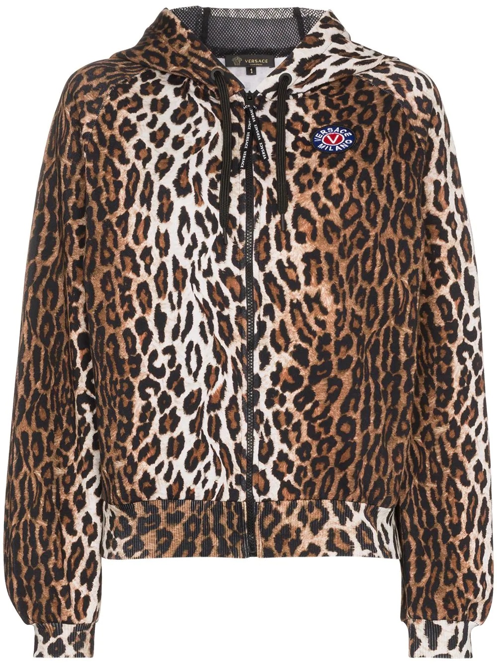 leopard print hoodie - 1