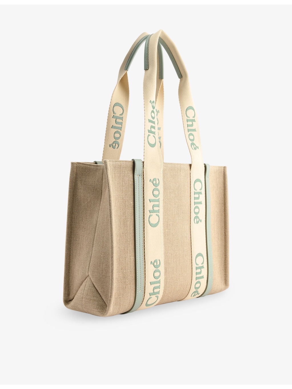 Woody Medium Linen Tote Bag - 4
