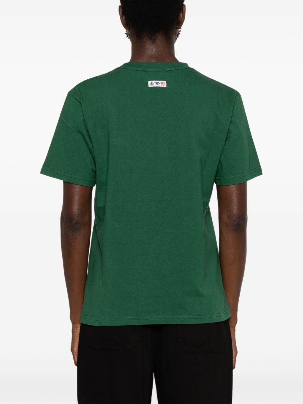 logo-tag cotton T-shirt - 4