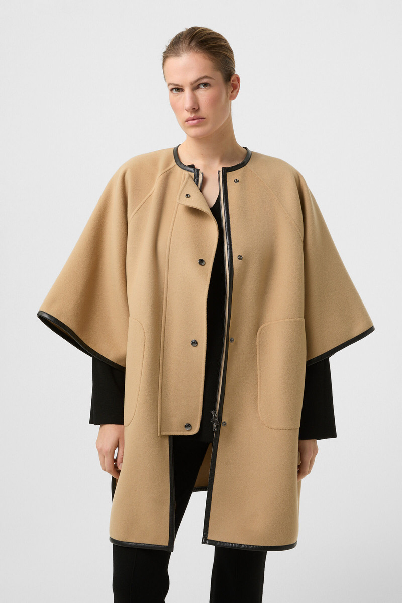 Double-face cape Idaho in Camel 2