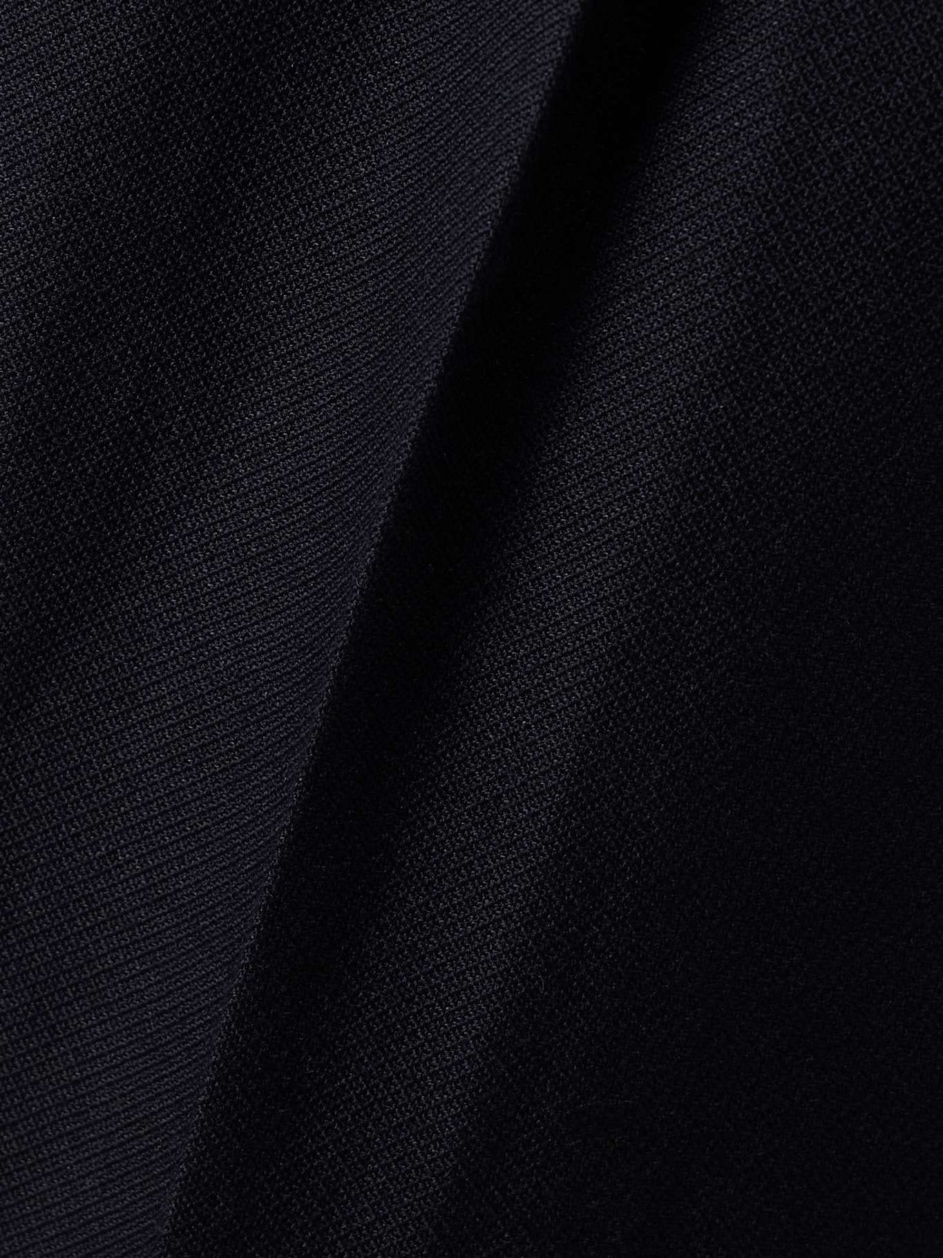 Pleated wool and linen-blend wide-leg pants Blue - 6