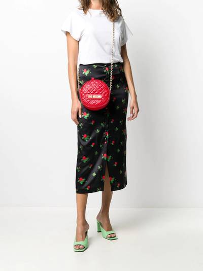 Moschino quilted round shoulder bag outlook