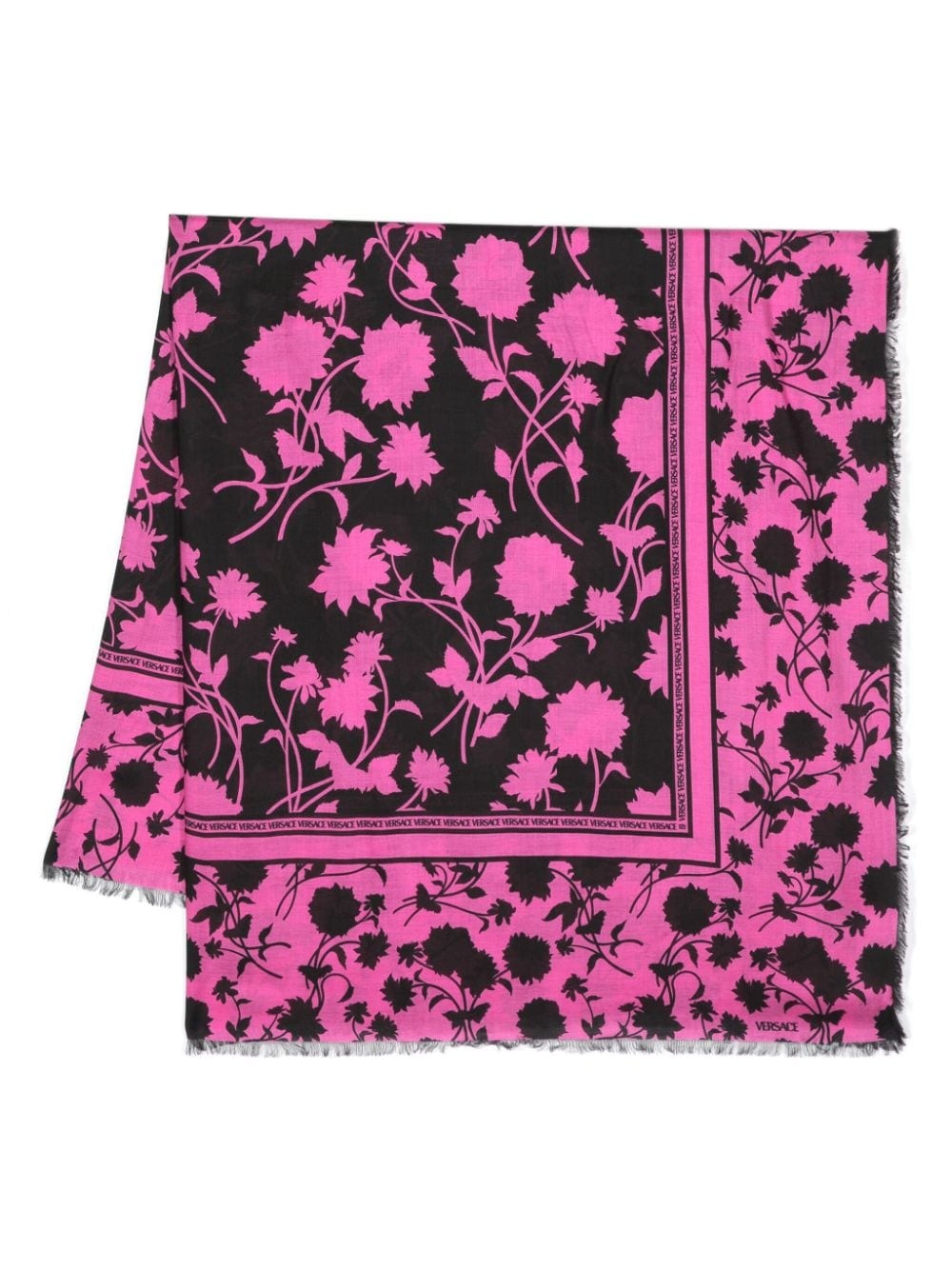 floral modal-silk scarf - 1