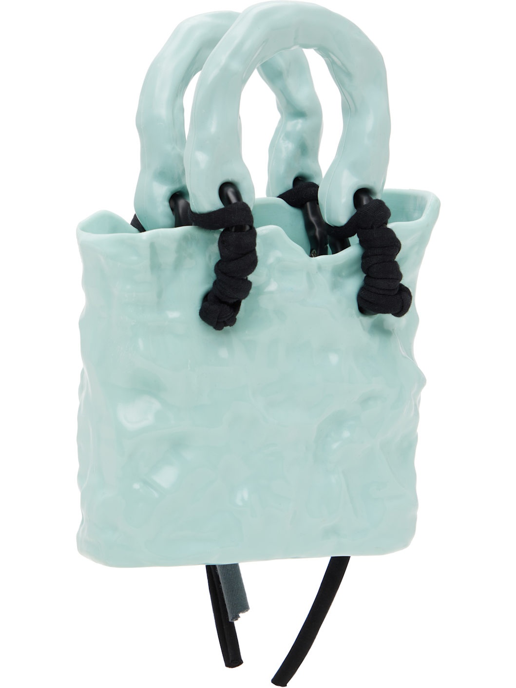 SSENSE Exclusive Blue Signature Ceramic Bag - 3