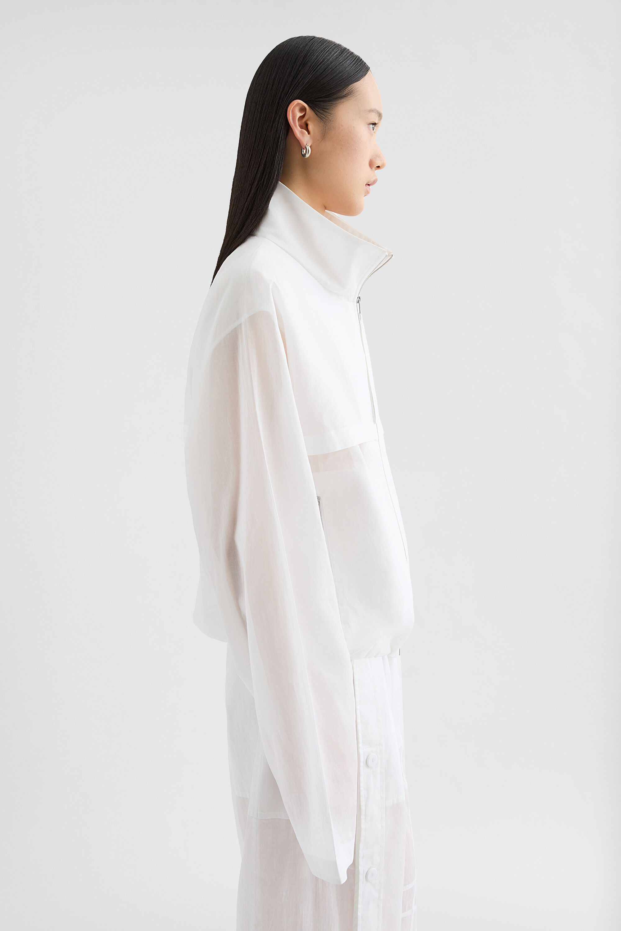 Cotton Muslin Blouson - 4